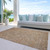 5' X 8' Terra Cotta And Copper Southwestern Washable Indoor Outdoor Area Rug