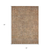 5' X 8' Terra Cotta And Copper Southwestern Washable Indoor Outdoor Area Rug