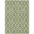 3' X 5' Olive Green And Ivory Geometric Washable Indoor Outdoor Area Rug - Olive Green, Ivory