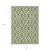 3' X 5' Olive Green And Ivory Geometric Washable Indoor Outdoor Area Rug - Olive Green, Ivory