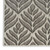 6' Charcoal And Beige Botanical Leaves Indoor Outdoor Runner Rug