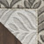 6' Charcoal And Beige Botanical Leaves Indoor Outdoor Runner Rug