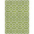 5' X 8' Lime Green Ivory And Beige Floral Medallion Washable Indoor Outdoor Area Rug