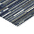 3' X 5' Navy Blue Gray And Ivory Striped Washable Indoor Outdoor Area Rug