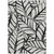 3' X 5' Black Gray And Beige Floral Washable Indoor Outdoor Area Rug