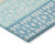 3' X 5' Teal Blue Aqua And Ivory Geometric Washable Indoor Outdoor Area Rug - Teal Blue, Aqua, Ivory