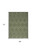 4' X 6' Dark Green And Light Green Geometric Indoor Outdoor Area Rug