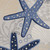 7' X 10' Navy Blue And Gray Starfish Indoor Outdoor Area Rug