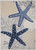 7' X 10' Navy Blue And Gray Starfish Indoor Outdoor Area Rug