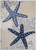 7' X 10' Navy Blue And Gray Starfish Indoor Outdoor Area Rug