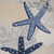 7' X 10' Navy Blue And Gray Starfish Indoor Outdoor Area Rug