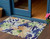 3' X 5' Navy Blue And Beige Floral Washable Indoor Outdoor Area Rug - 880016636949