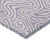 3' X 5' Lavender And Ivory Abstract Washable Indoor Outdoor Area Rug