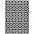 5' X 8' Black Gray And Silver Floral Medallion Washable Indoor Outdoor Area Rug