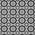 5' X 8' Black Gray And Silver Floral Medallion Washable Indoor Outdoor Area Rug