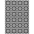 5' X 8' Black Gray And Silver Floral Medallion Washable Indoor Outdoor Area Rug