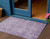 3' X 5' Lavender And Plum Abstract Washable Indoor Outdoor Area Rug