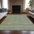 5' X 8' Sage And Ivory Striped Washable Indoor Outdoor Area Rug - Sage, Ivory