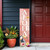 36" Pink And White Solid Wood Tropical Bird Aloha Porch Sign