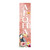 36" Pink And White Solid Wood Tropical Bird Aloha Porch Sign