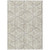 5' X 8' Beige And Ivory Geometric Washable Indoor Outdoor Area Rug Modern Style - Beige, Ivory Color