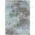 5' X 8' Taupe And Sky Blue Abstract Washable Indoor Outdoor Area Rug