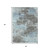 5' X 8' Taupe And Sky Blue Abstract Washable Indoor Outdoor Area Rug