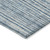 5' X 8' Blue And Ivory Striped Washable Indoor Outdoor Area Rug - 608219199326