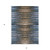3' X 5' Blue Brown And Sky Blue Striped Washable Indoor Outdoor Area Rug
