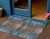 3' X 5' Blue Brown And Sky Blue Striped Washable Indoor Outdoor Area Rug