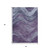 5' X 8' Purple And Gray Abstract Washable Indoor Outdoor Area Rug