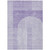 5' X 8' Lavender And Purple Geometric Washable Indoor Outdoor Area Rug