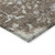5' X 8' Brown Beige And Green Floral Washable Indoor Outdoor Area Rug