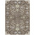5' X 8' Brown Beige And Green Floral Washable Indoor Outdoor Area Rug