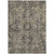 5' X 8' Taupe and Dark Taupe Oriental Washable Non Skid Indoor Outdoor Area Rug
