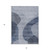 3' X 5' Denim Blue And Sky Blue Abstract Washable Indoor Outdoor Area Rug Transitional Style - Denim Blue, Sky Blue Color