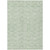 3' X 5' Mint Green Artichoke Green And Ivory Geometric Washable Indoor Outdoor Area Rug