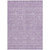 3' X 5' Lavender Lilac And Ivory Floral Washable Indoor Outdoor Area Rug