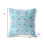 16" X 16" Light Grey Blown Seam Floral Indoor Outdoor Throw Pillow