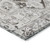 2' X 3' Ivory and Dark Brown Oriental Washable Non Skid Indoor Outdoor Area Rug