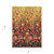 5' X 8' Gold Red And Brown Floral Washable Indoor Outdoor Area Rug