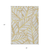 3' X 5' Gold And Beige Floral Washable Indoor Outdoor Area Rug