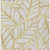 3' X 5' Gold And Beige Floral Washable Indoor Outdoor Area Rug