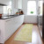 8' Runner Gold Abstract Washable Non Skid Indoor Outdoor Runner Rug - Gold
