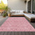 5' X 8' Pink And Purple Geometric Washable Indoor Outdoor Area Rug