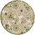 8' Ivory Green And Yellow Round Floral Indoor Outdoor Area Rug - Ivory, Green, Yellow