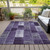 3' X 5' Purple Eggplant And Lavender Patchwork Washable Indoor Outdoor Area Rug