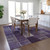3' X 5' Purple Eggplant And Lavender Patchwork Washable Indoor Outdoor Area Rug