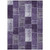 3' X 5' Purple Eggplant And Lavender Patchwork Washable Indoor Outdoor Area Rug