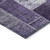 3' X 5' Purple Eggplant And Lavender Patchwork Washable Indoor Outdoor Area Rug